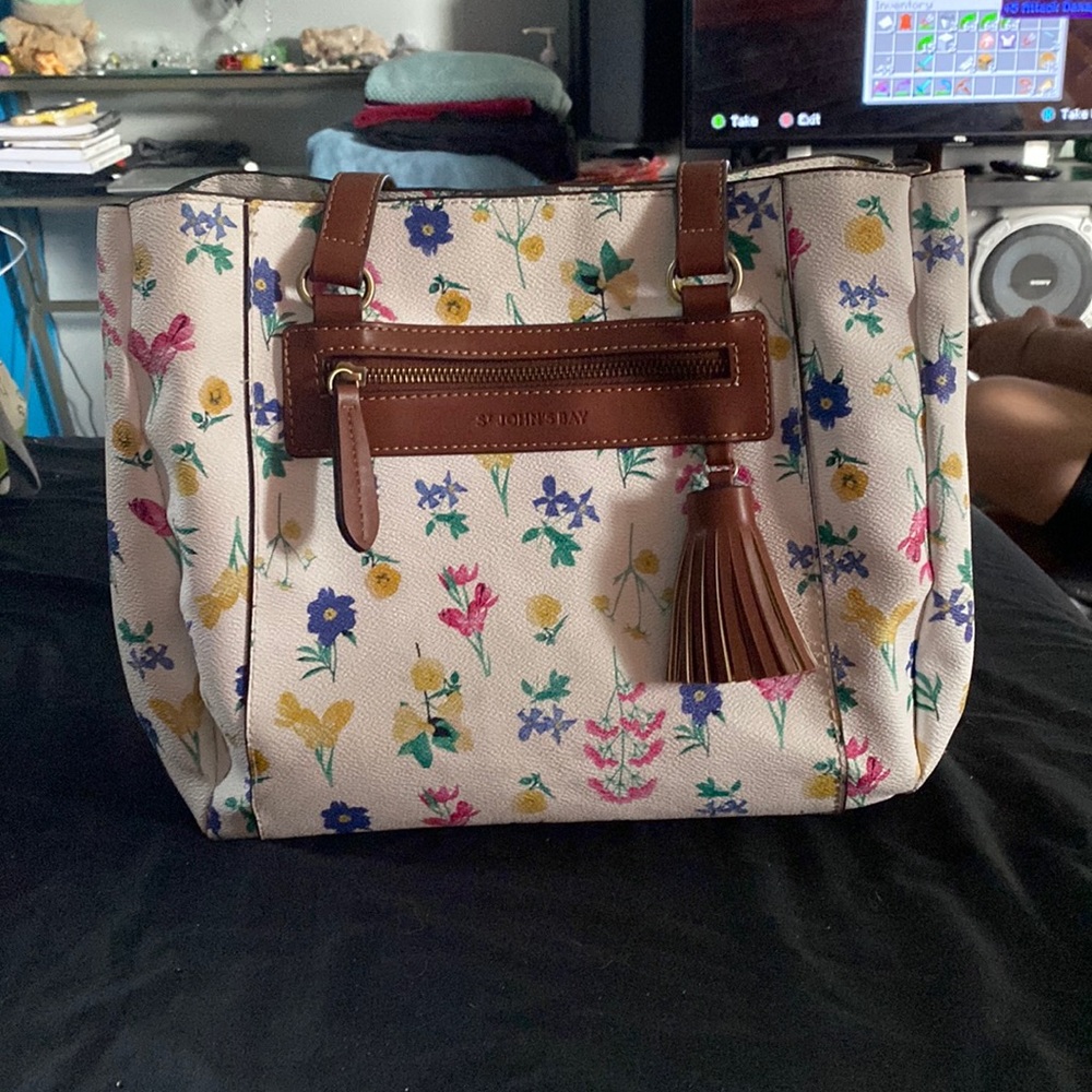 Big floral purse